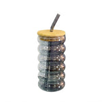 CG263 GlassWith Straw Cup GyCharcoal