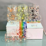 CG239 Floral Glass Cup & Mug 4P Set