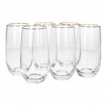 CB02-08 Glass Cup 6Pcs Set 490ml 12c