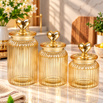 Luxury Glass Storage Jar – Premium Kitchen Food Storage Container | RXG-157