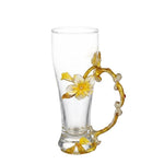 CG240 Wine Glass Metal Heat  Flower