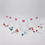 1988-31 Glass 6Pcs Set 300ml 8c