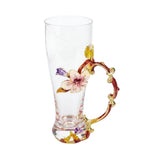 CG241 Wine Glass Metal Heat  Flower  12c