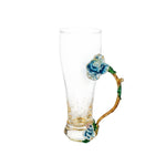 CG242 Wine Glass Metal Heat  Flower  12c