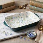 BR2042 BlueMyosotis 13"Baking Dish 12c
