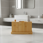 2501-87 4Pcs Bathroom Set Bamboo 8c