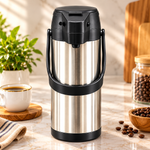 Stylish Stainless Steel Vacuum Thermos with Handle – 1900ml