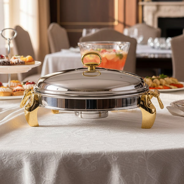 173856.G LUX GOLD 3Ltr Oval Dish