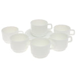 KFB250-W 250ml 6Pcs Cup Set Opal 12c