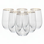 CB02-04 Glass Cup 6Pcs Set 450ml 12c