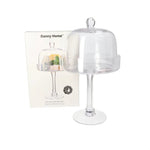 CB-44 Glass Cake Plate+Cover 6c