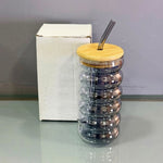 CG263 GlassWith Straw Cup GyCharcoal