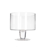 Danny Home 3.5 litre Pedestal Glass Trifle Bowl Glass Dessert Display Dish & Footed Serving Bowl for Layered Desserts