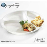 SY4472 3Division Plate Rnd Symphny 12c