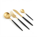 GM-1800GB Spoon Set 4Pcs G+Black 120c