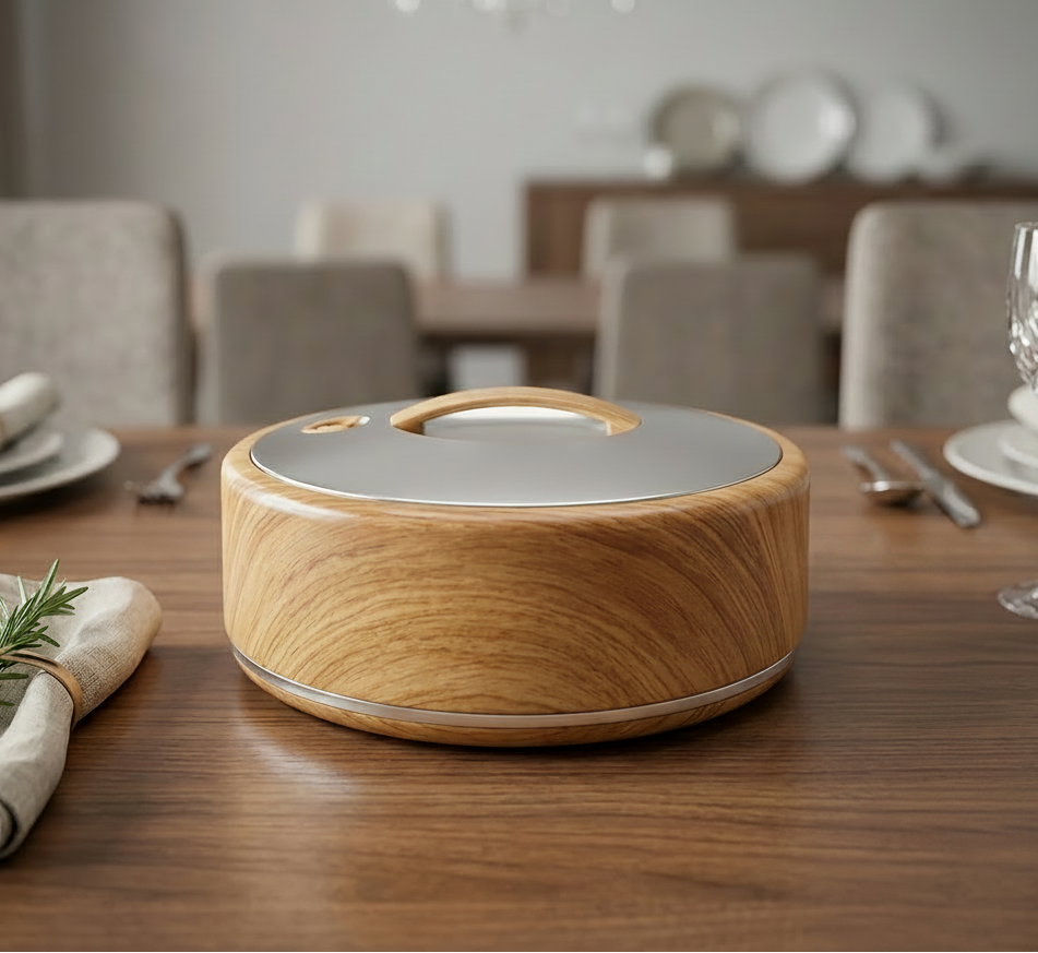 665LW-S 5Ltr Rd Wood Silver HotPot 6c