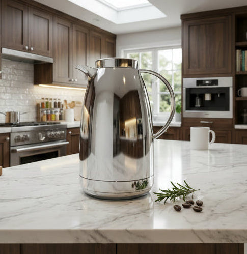1107S/S 0.75Ltr Silver Thermos 12c