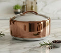 666CH-S 6Ltr Rd Choclate Silver Hot Pot 6c