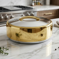 335G/S 5Ltr Oval Gold+Silver Hot Pot 6c