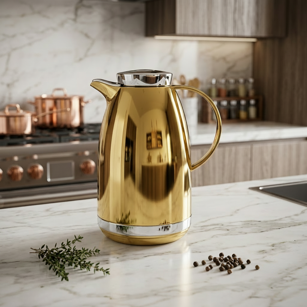 1110G/S 1L Gold+Silver Thermos 12c
