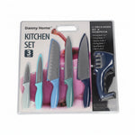 DH3866-BLUE Knife Set 6Pcs 12-24c
