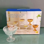 CG131 6Pcs Ice-Cream Set Clear 16c