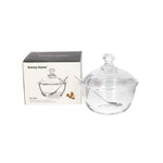 1988-232 Glass Bowl+Spoon 2Pcs Set 36c