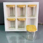 CG139 Square Storage Jar 6Pcs Set 16c