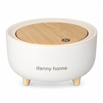 Danny Home 2 Liter Nordic Style Tabletop Waste Bin with Wood Effect Push Cover SN02-13