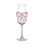 Coquette Pink Bow Stemmed Champagne & Cocktail Glass