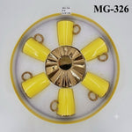 MG326 6pcs Cup Saucer Yellow ANGELA 8c