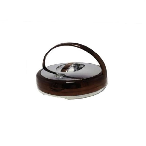 663CH-S 3Ltr Rd Choclate Silver Hot Pot 6c