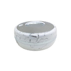 663WS-S 3Ltr Round White Silver Hot Pot 6c