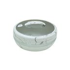 663WS-S 3Ltr Round White Silver Hot Pot 6c