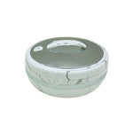 663WS-S 3Ltr Round White Silver Hot Pot 6c
