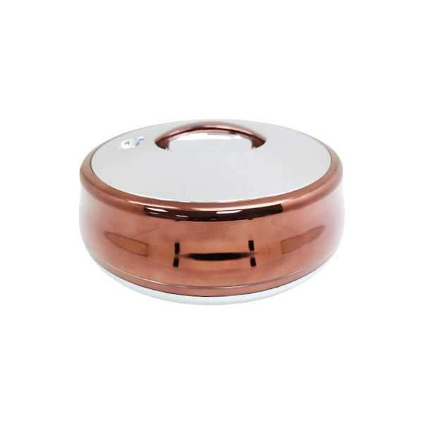 664CH-S 4Ltr Rd Choclate Silver Hot Pot 6c