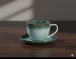 T25-08******   300ml BG cup&saucer DH 6c