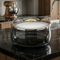665BK-S 5Ltr Round Blk Silver Hot Pot 6c