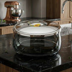 665BK-S 5Ltr Round Blk Silver Hot Pot 6c