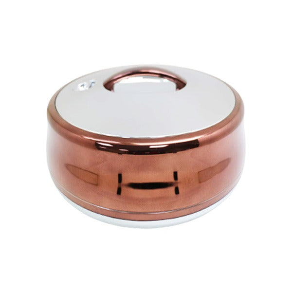666CH-S 6Ltr Rd Choclate Silver Hot Pot 6c