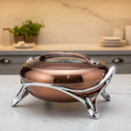 685CH/S 5Ltr Chocolate+Silver Hot Pot 4c