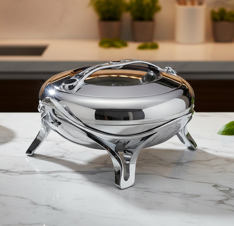 685S/S 5Ltr Silver+Silver Hot Pot 4c