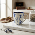 BR2001 Blue Peony 400ml Mug 36c