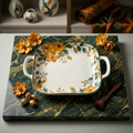 BR2008 V-Y Primrose 9 Square Dish W-H 8-48c