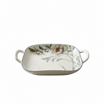 BR2011 Magnolia 9"Sqr Dish W-H 8-48c