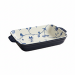 BR2033 Blue Peony 9"Baking Dish 24c