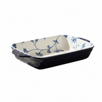 BR2037 Blue Peony 11"Baking Dish 16c