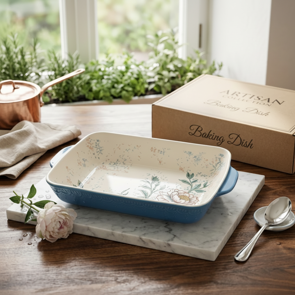 BR2035 Magnolia 9"Baking Dish 24c