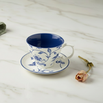 BR2053 Blue Peony 2Pcs Cup Set 300ml 64c