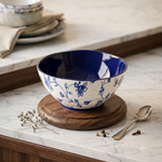 BR2069 Blue Peony 8"Rd Bowl 20c